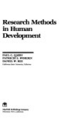Cover of Research Methods in Human Development