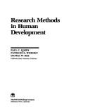 Book cover for Research Methods in Human Development