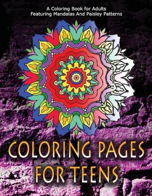 Book cover for COLORING PAGES FOR TEENS - Vol.4