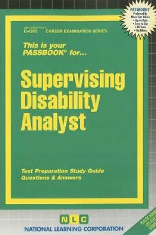 Cover of Supervising Disability Analyst (IV, V)