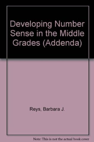 Cover of Developing Number Sense in the Middle Grades
