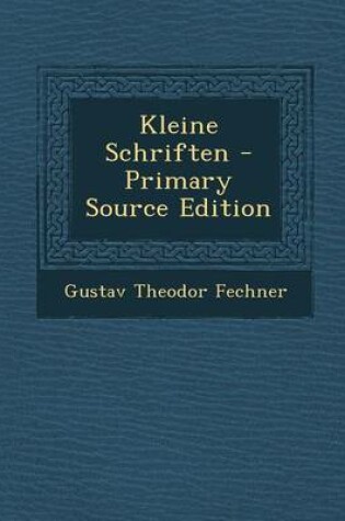 Cover of Kleine Schriften