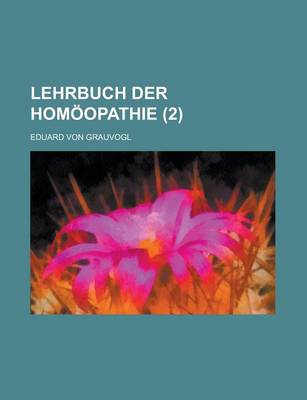 Book cover for Lehrbuch Der Homoopathie (2)