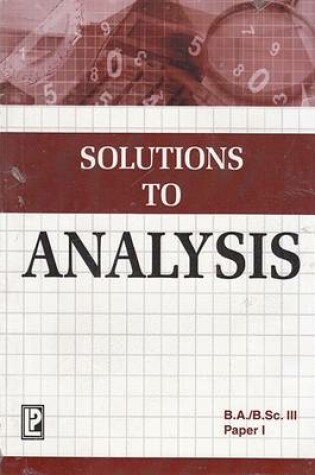 Cover of Solutions to Analysis