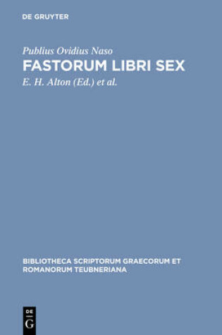 Cover of Fastorum Libri Sex Pb