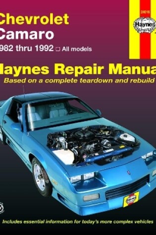 Cover of Chevrolet Camaro (1982-1992) Haynes Repair Manual (USA)