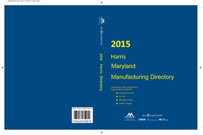 Book cover for Harris Maryland Manufacturers Directory