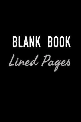 Book cover for Blank Book Lined Pages