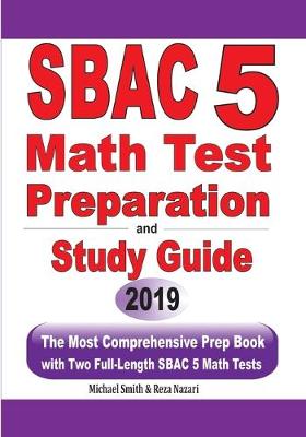 Book cover for SBAC 5 Math Test Preparation and Study Guide