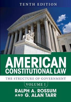 Book cover for American Constitutional Law, Volume I