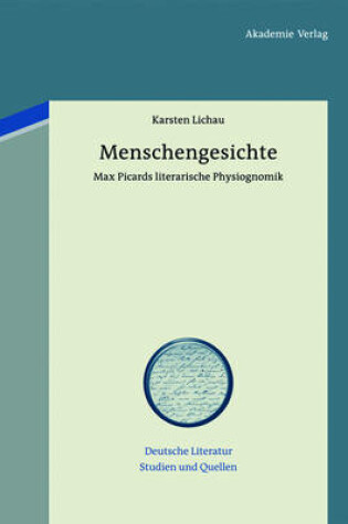 Cover of Menschengesichte