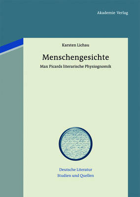 Book cover for Menschengesichte