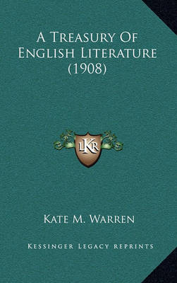 Book cover for A Treasury of English Literature (1908)