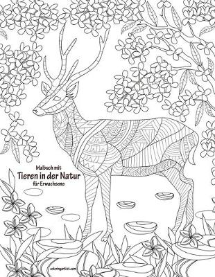 Book cover for Malbuch mit Tieren in der Natur für Erwachsene