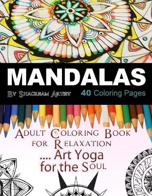 Book cover for Mandalas Adult Coloring Book