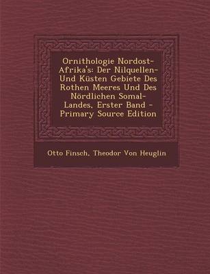 Book cover for Ornithologie Nordost-Afrika's