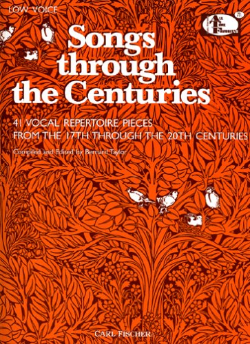 Book cover for Songs through the Centries-Low Voice