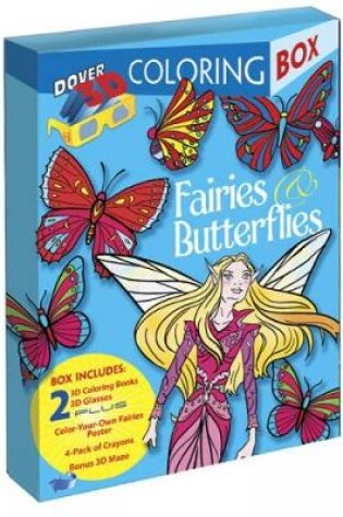 Cover of Fairies and Butterflies 3-D Coloring Box