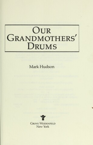 Book cover for Our Grandmother's Drums