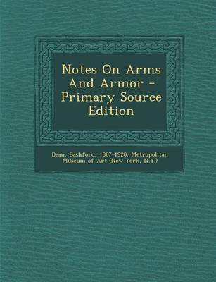 Book cover for Notes on Arms and Armor