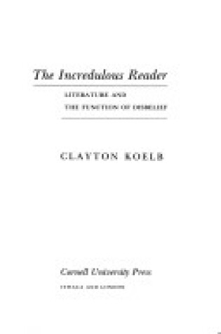 Cover of The Incredulous Reader