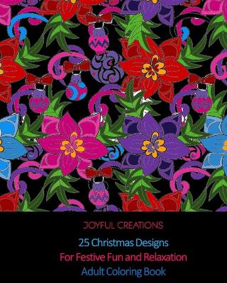 Book cover for 25 Christmas Designs For Festive Fun and Relaxation