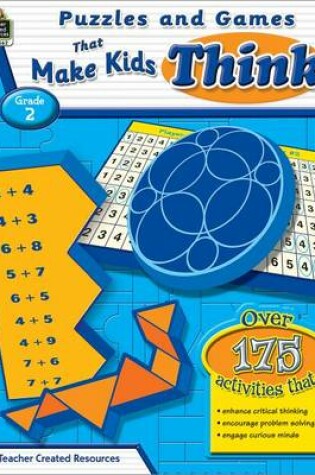 Cover of Puzzles and Games That Make Kids Think, Grade 2