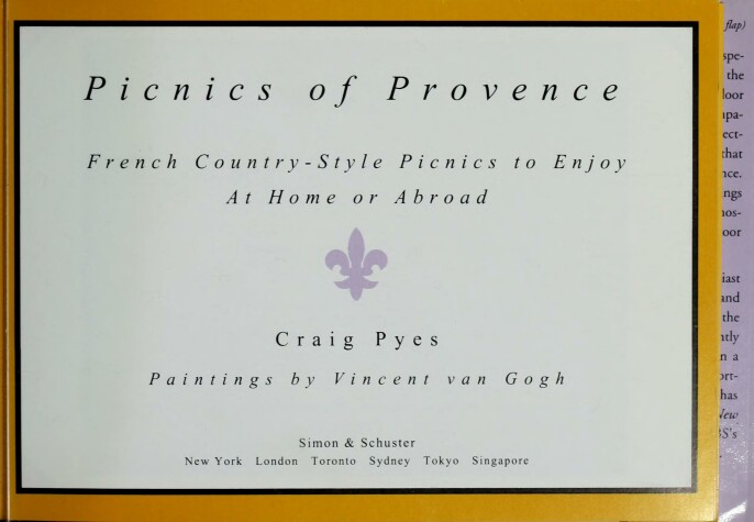 Book cover for Picnics of Provence