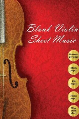 Cover of Blank Violin Sheet Music