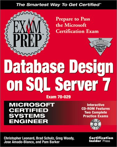 Book cover for MCSE Database Design on SQL Server 7 Exam Prep