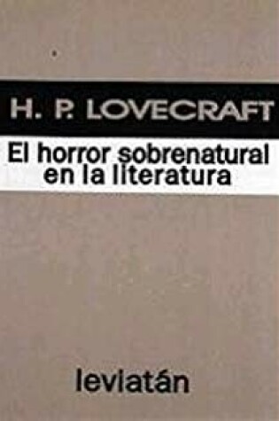 Cover of El Horror Sobrenatural En La Literatura