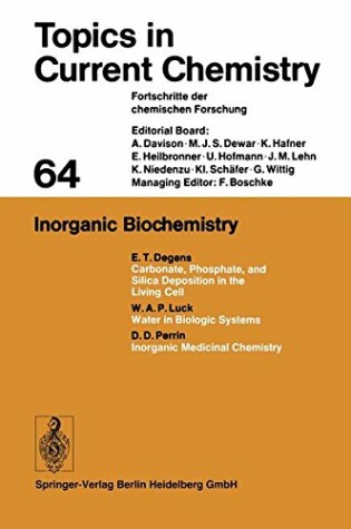 Cover of Inorganic Biochemistry