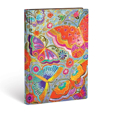 Book cover for Flutterbyes Midi Unlined Softcover Flexi Journal (240 pages)