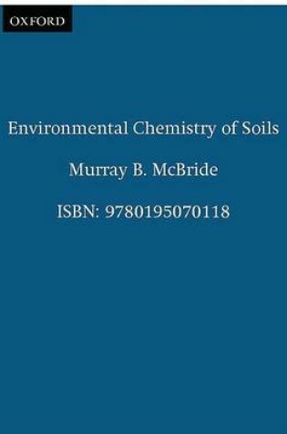 Cover of Environmental Chemistry of Soils