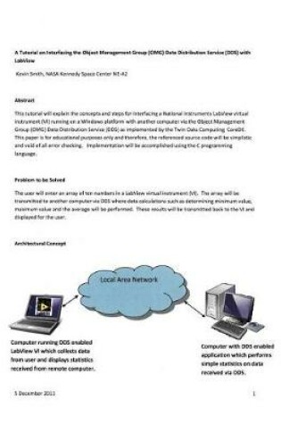 Cover of A Tutorial on Interfacing the Object Management Group (Omg) Data Distribution Service (Dds) with LabVIEW