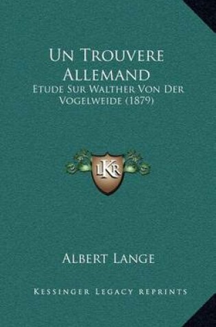 Cover of Un Trouvere Allemand