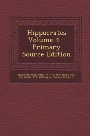 Cover of Hippocrates Volume 4