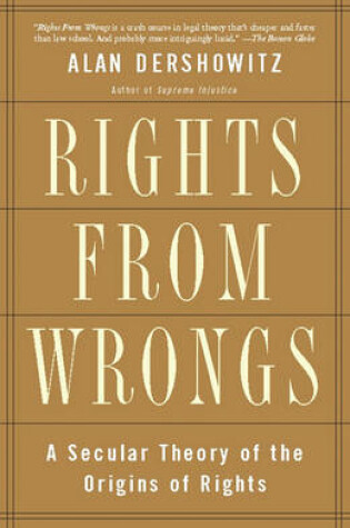 Cover of Rights from Wrongs