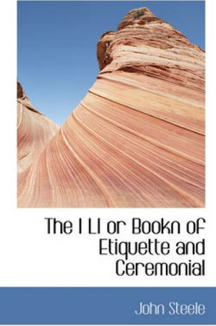 Cover of The I Li or Bookn of Etiquette and Ceremonial