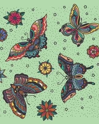 Book cover for Boho Butterflies 2020 Daily Planner with Word Scramble Puzzles