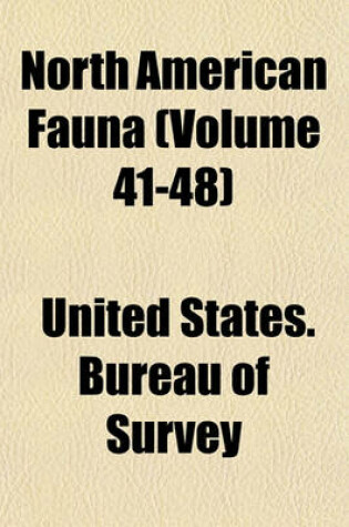 Cover of North American Fauna Volume 28-29