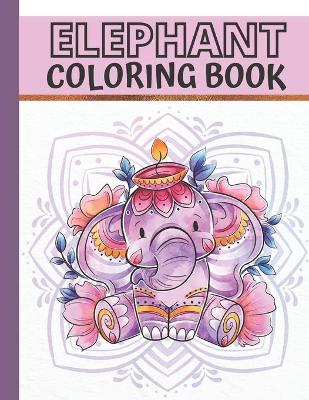 Book cover for Elephant Coloring Book