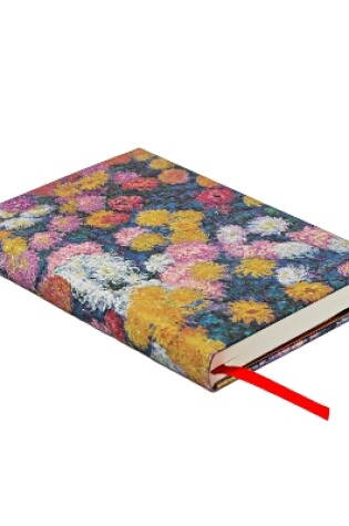 Cover of Monet’s Chrysanthemums Mini Lined Hardback Journal (Elastic Band Closure)