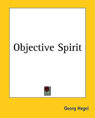 Book cover for Objective Spirit