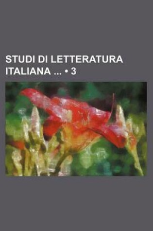Cover of Studi Di Letteratura Italiana (3)