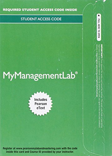 Book cover for 2014 Mylab Management with Pearson Etext -- Access Card -- For Management