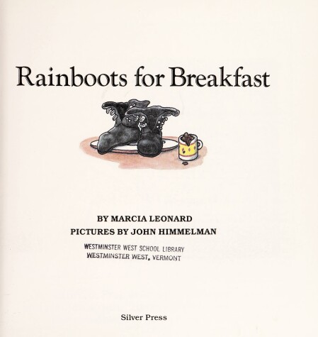Book cover for Rainboots for Breakfast
