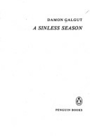 Cover of A Sinless Season