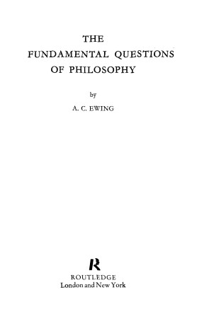 Book cover for Fundamental Questions of Philosophy