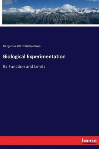 Cover of Biological Experimentation